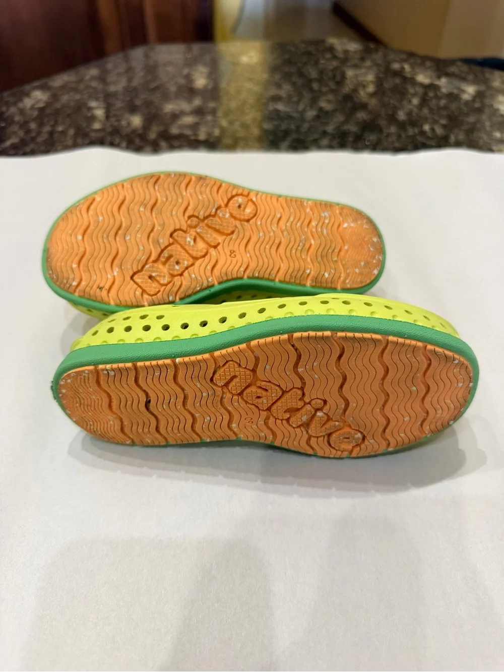 Native Shoes Kids Lime Green Size C9